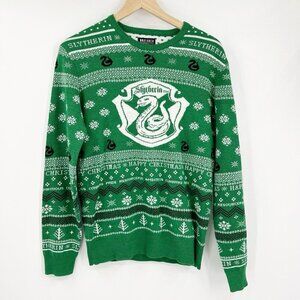 Box Lunch Wizarding World Harry Potter Slytherin Green Christmas Sweater Size S